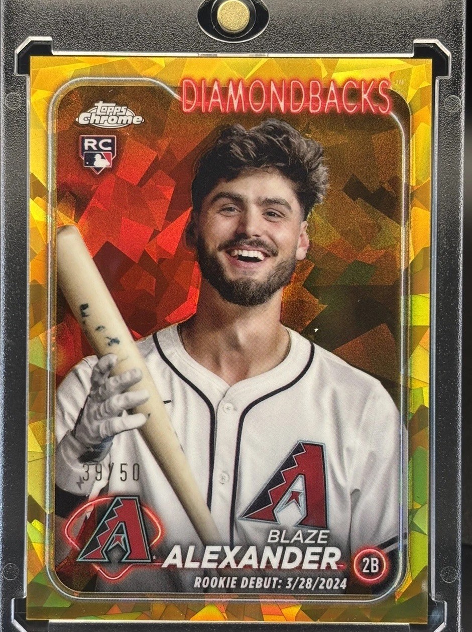 2024 Topps Chrome Update Series - Blaze Alexander #USC62 Gold Refractor /50 (RC)