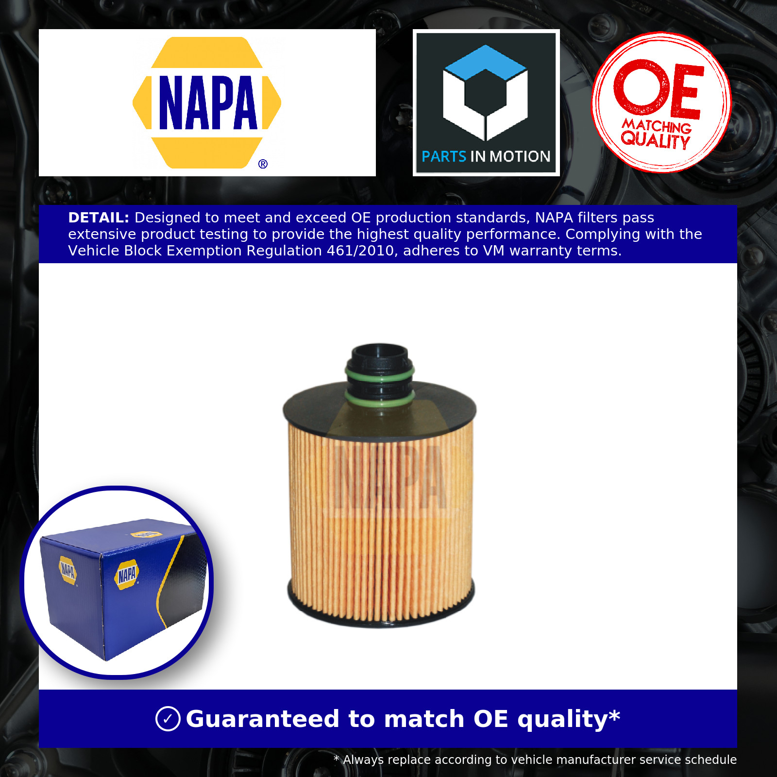 Oil Filter fits SUZUKI SX4 1.6D 2013 on D16AA NAPA 1651062M00 1651062M00000 New - Image 17