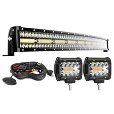 Led Light Bar Curved Terrain Vision 50 Inch Triple Row 288W Flood Spot Combo