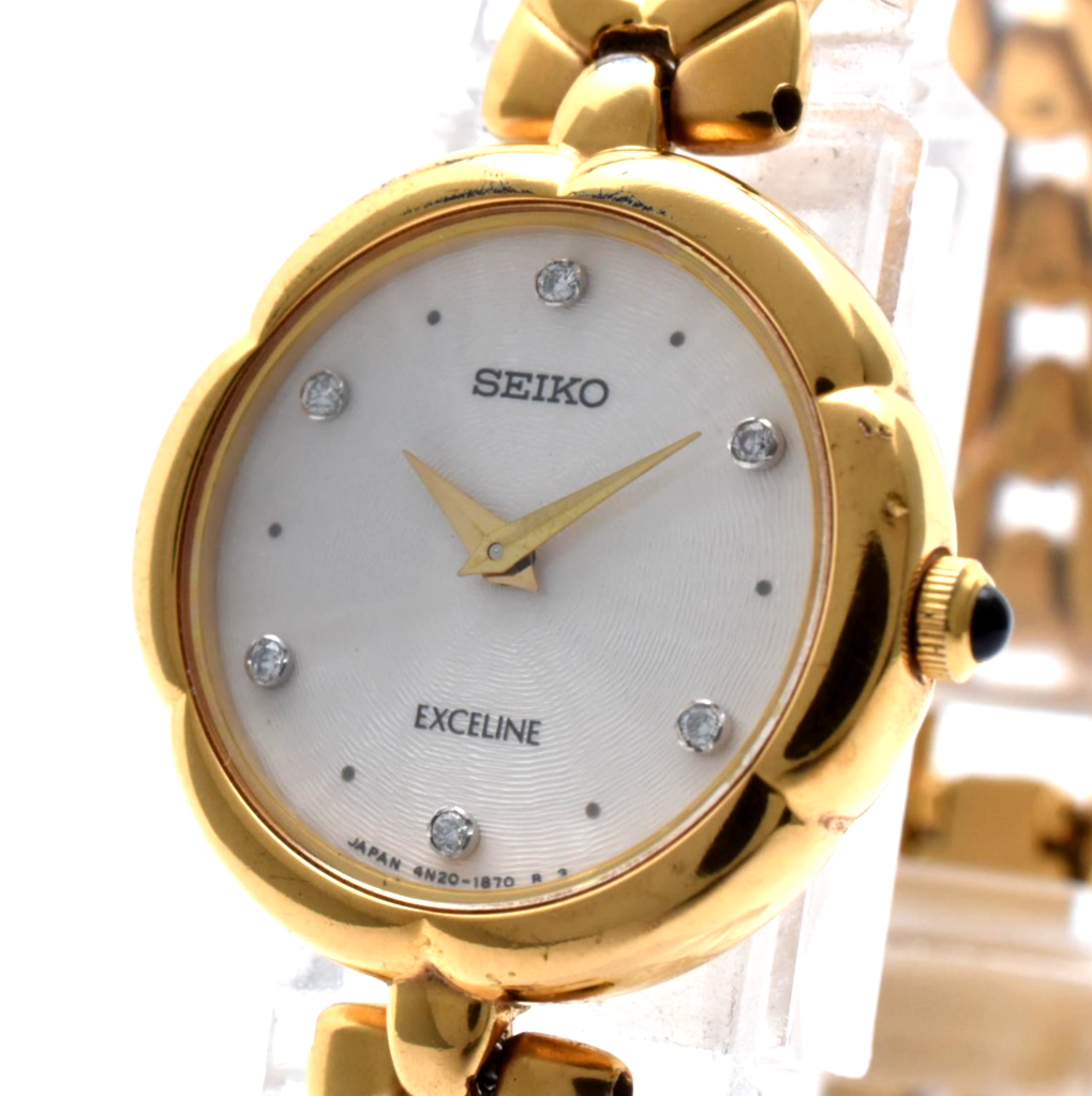 SEIKO EXCELINE ゴールド 時計　4N20 SEIKO EXCELINE ゴールド 時計 4N20 Yahoo!オークション - SEIKO