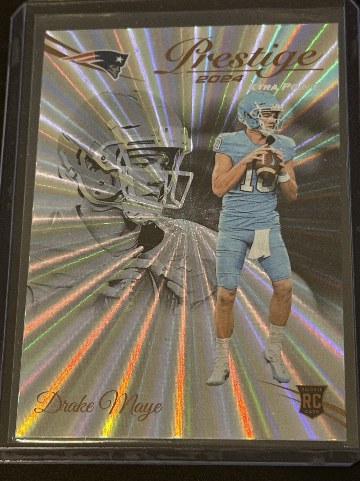 2024 Panini Prestige - Rookies Drake Maye #304 Xtra Points Sunburst (RC)
