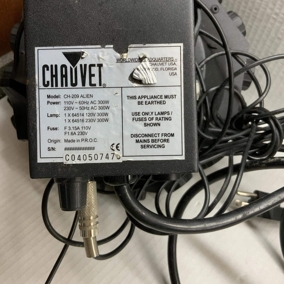 Chauvet Alien Dj Light Rotating With Speed Control Works Good Parties Bands Fest - Image 3 of 4