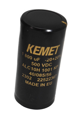Kemet ALC10H 1001 KP Elko Snap-In 1800uf 500VDC 2302-22522367 -20+20% Black