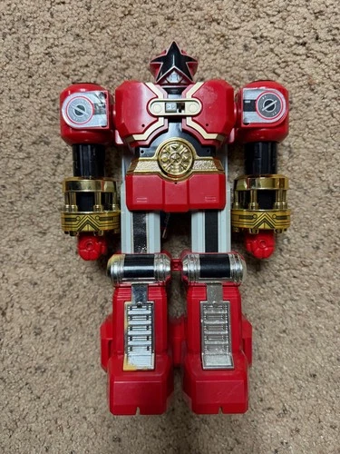 VTG 1996 Power Rangers Zeo Deluxe Red Battlezord Megazord Bandai Working