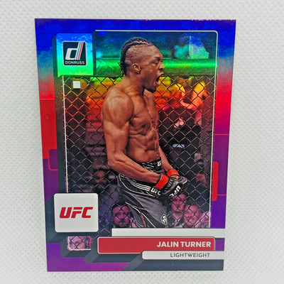 Jalin Turner 2023 Panini Donruss UFC Purple Foil Card 142 Lightweight