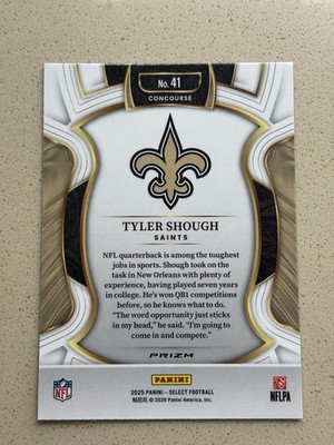 2025 Panini Select - Concourse Tyler Shough #41 Pink Shock Prizm