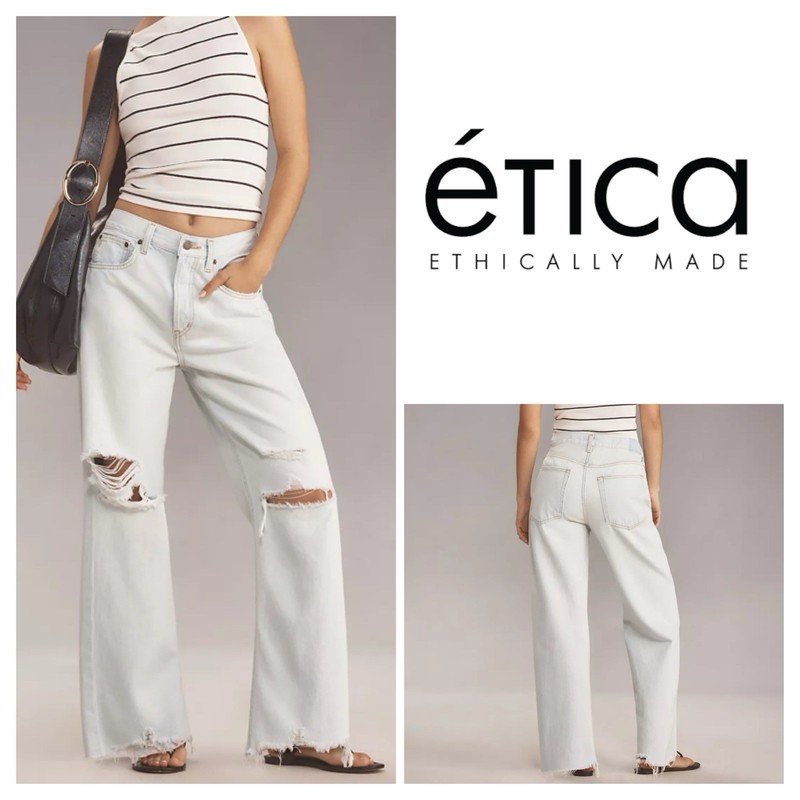 $192 Etica (from Anthropologie) Altin Loose Fit Crop Jean | Desert Island