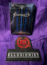 2011 Ellusionist Artifice Blue Playing Card Deck w/ Ellusionist Iron on Patch ❤️