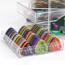 Guitar Picks Plectrums Acoustic Electric Bass Assorted Colors Thickness With Box