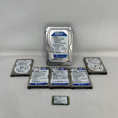 Lot of 7 Western Digital,Seagate,Sk Hynix HDD SSD 3x250GB,1x500GB ,1x120GB,1x256