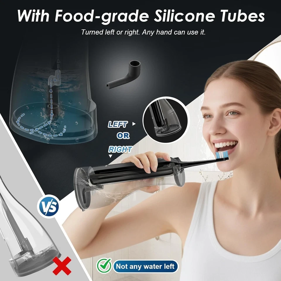 Electric Toothbrush with Water Flosser Combo, Cordless flossing Toothbrush - Image 4 of 4