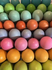 12 HOLLOW Easter Eggs  - REAL Chicken Eggs- Dyed Hand Blown Eggshells