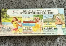 THE BALM Girl's Getaway Trio Bronzer / Blush Palette. New in Box.