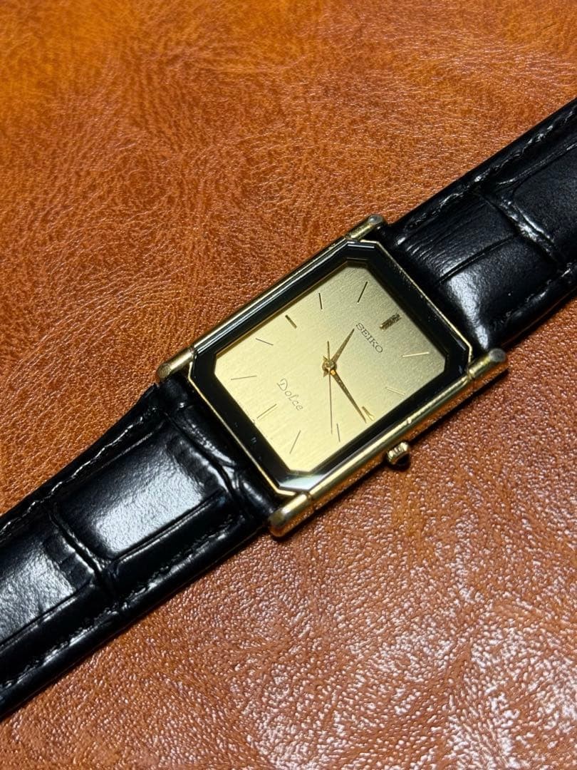 Vintage Used Rectangular Dolce Men’s Watch 80s 7741-5050 80mm Gold Seiko - VintageWatches.PK Vintage Used Rectangular Dolce Men’s Watch 80s 7741-5050 80mm Gold Seiko - vintagewatches.pk