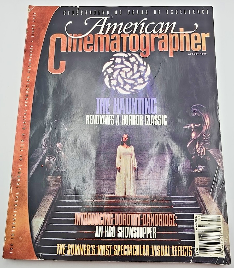 American Cinematographer Magazine August 1999 The Haunting