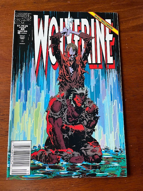 WOLVERINE # 43 VF+ NEWSSTAND MARVEL COMICS 1991