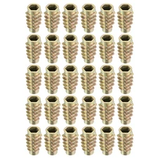 Inserto filettato dadi lega zinco Hex-Flush M6 filettature interne 20mm 30pz