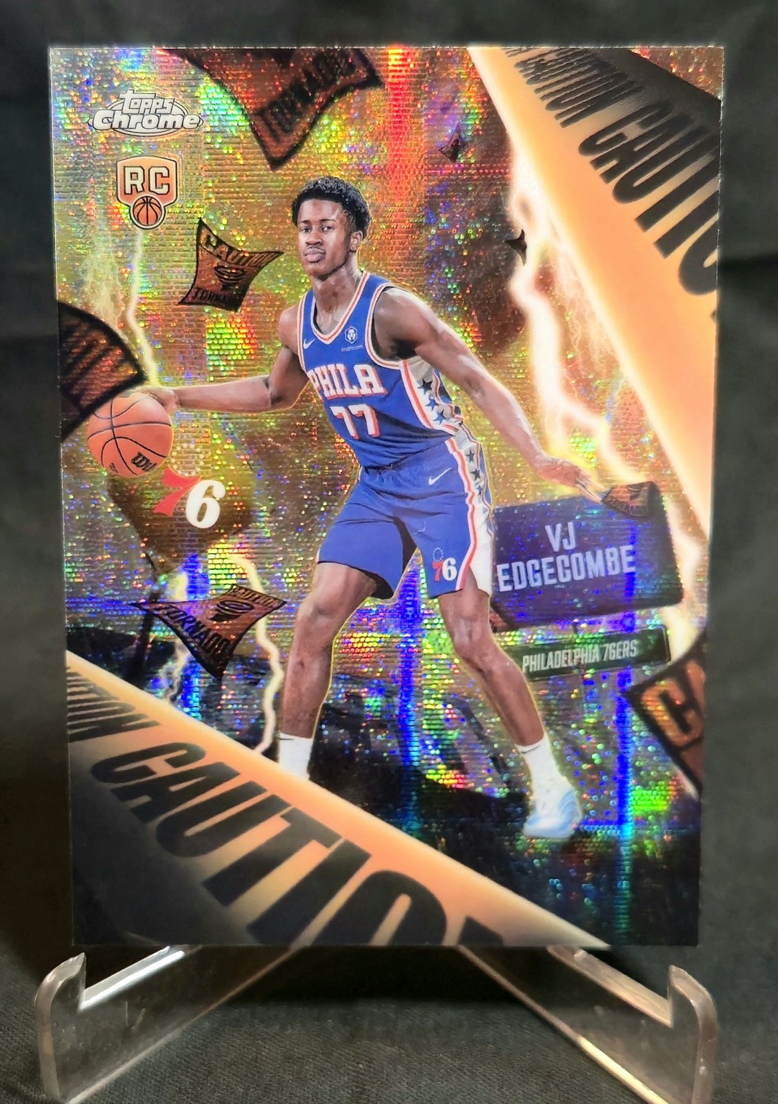 2025-26 Topps Chrome Case Hit Advisory Vj Edgecombe RC Philadelphia 76ers SSP