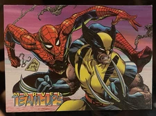 1995 Ziploc Marvel Team-Ups Wolverine And Spiderman Card 3