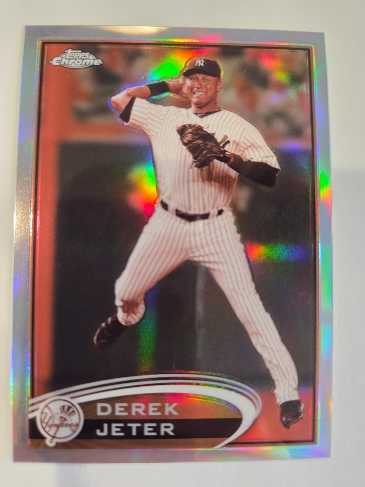 2012 Topps Chrome - Derek Jeter #84 (Jumping Sepia Refractor)( /75