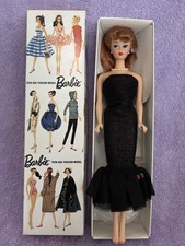 Vintage Reproduction Titian Ponytail Barbie Doll w Box/Solo i Spotlight Fashion