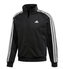 Adidas Men's Black Track Jacket Size Medium Full Zip NEW