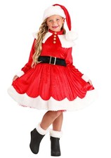 Girl's Premium Santa Costume Dress