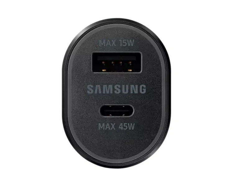 45W Samsung MAX USB-C Cable Dual Port Fast Charging Car Charger 5A