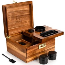 Premium Smell Proof Storage Box with Combination Lock &ndash; Handcrafted Brown