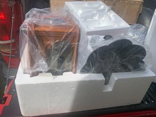 Open box. -New Wooden Gramophone Vinyl Record Player Speakers System. -BANDC