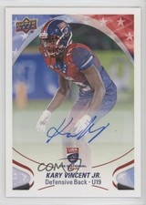 2017 Upper Deck USA Football Flag Wave Auto Kary Vincent Jr #35 Auto 0a2