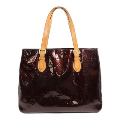 LOUIS VUITTON LV GHW Brentwood Tote Bag M91994 Monogram Vernis Red