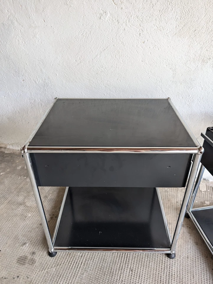 Bedside table design Fritz Haller - USM HALLER - Image 4 of 4