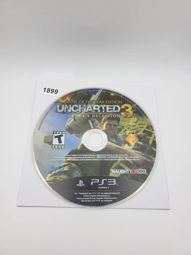 Uncharted 3: Drake's Deception  Sony Playstation 3 DISC ONLY NO Usps TRACKING