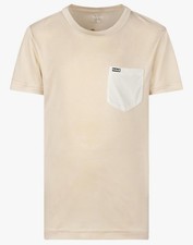 Hurley Boys' One Pocket UPF Rash Guard Shirt Light Kahki - NWT Youth/Large