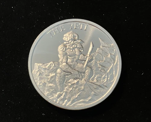 Intaglio Mint Cryptozoology THE YETI 1oz .999 Silver USA Made Round BU