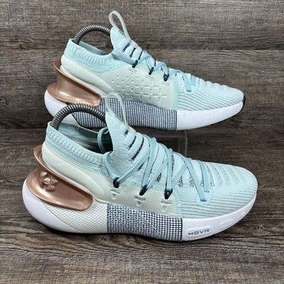 Under Armour HOVR Phantom Shoes Women's 8 Metallic Fuse Teal Knit