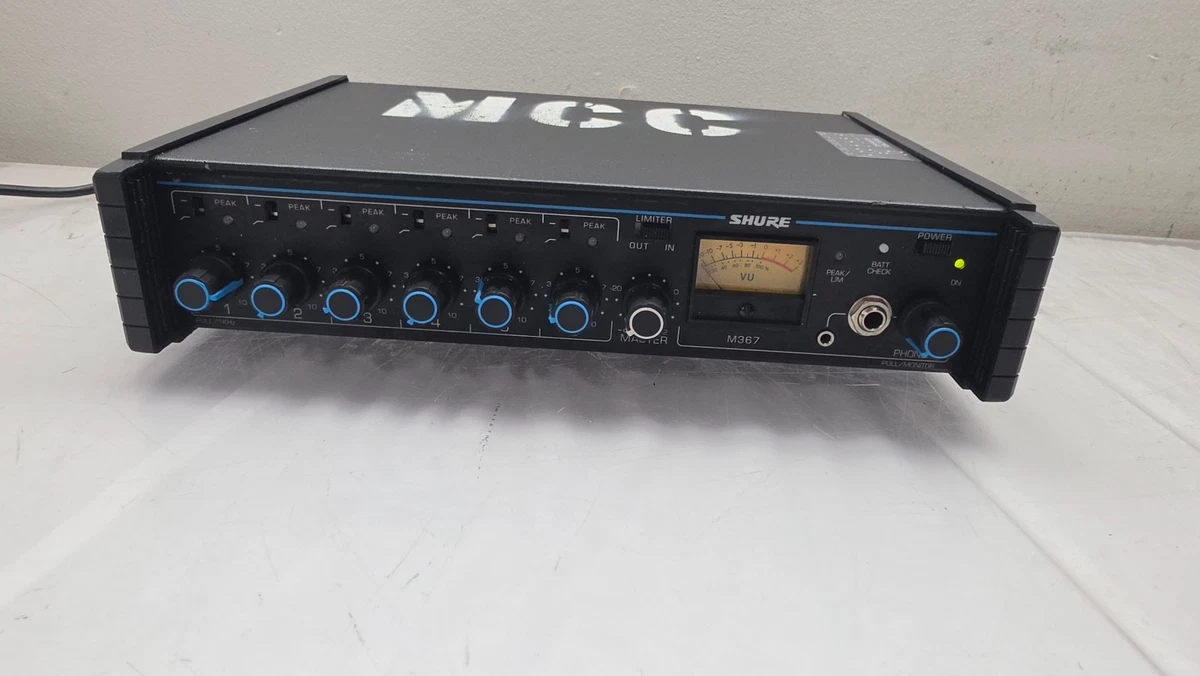SHURE M367 旧型マイクミキサー 通電確認済 Shure Powered Analog Mixers Mixers for sale | eBay