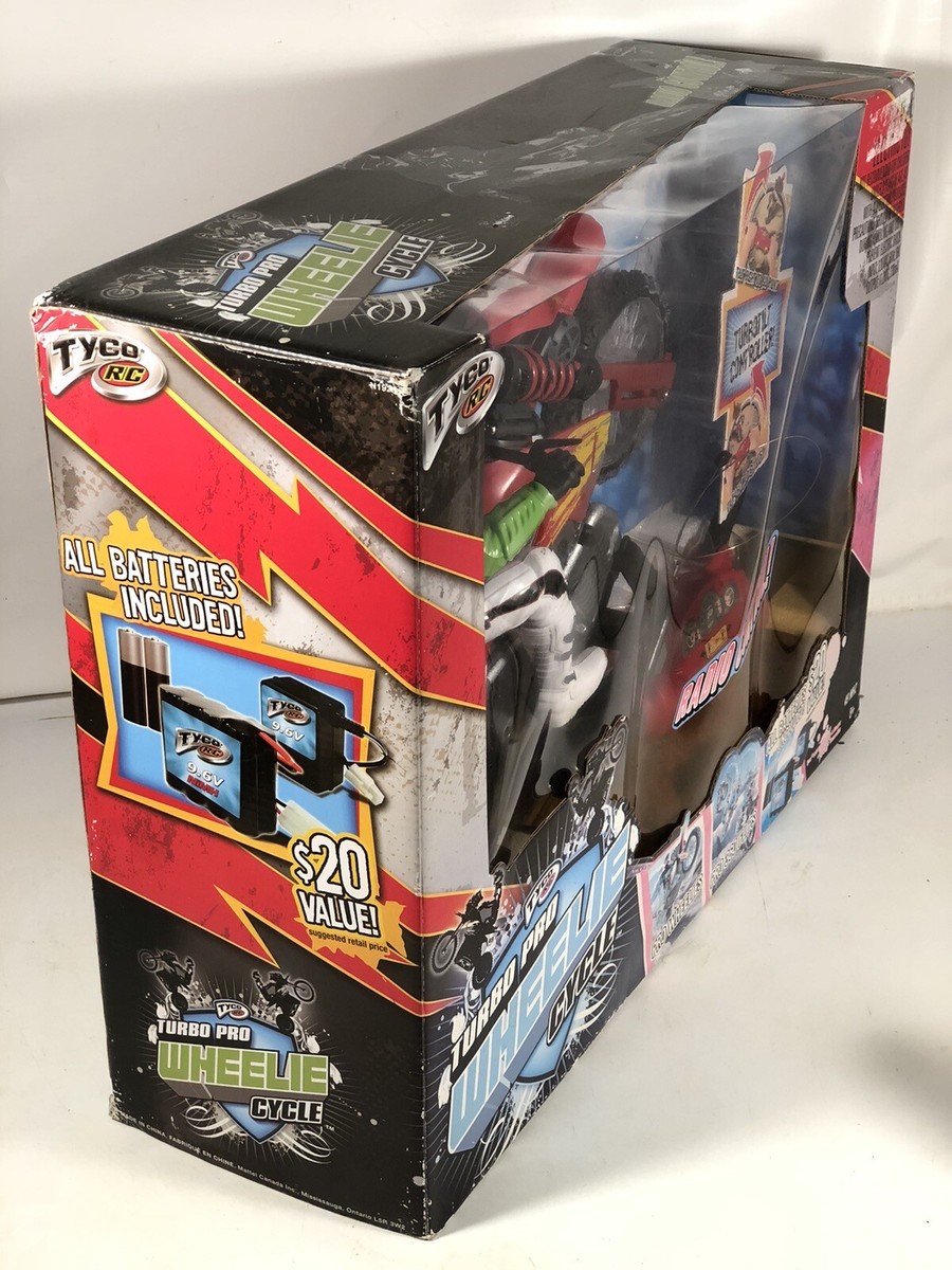 Tyco RC Turbo Pro Wheelie Cycle Radio Controlled Toy Motorcycle