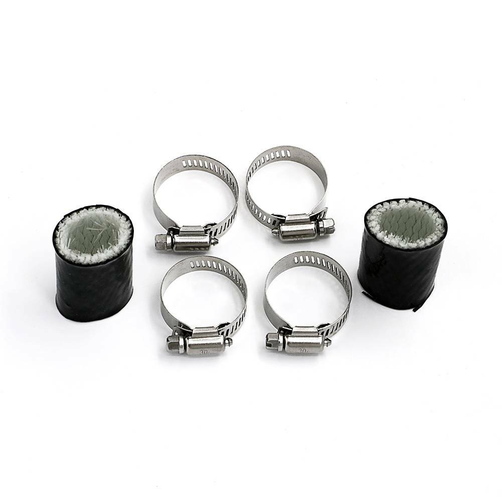 2X Exhaust Muffler Pipe Clamps Rubber Mounts For YAMAHA Banshee YFZ350