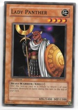 Yu-Gi-Oh Lady Panther Labyrinth of Nightmare LON-030, First Edition