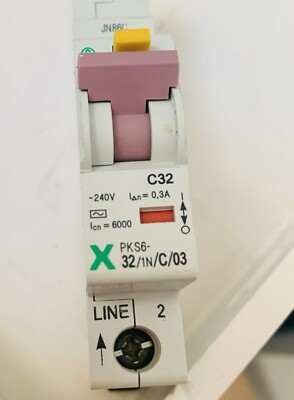 Moeller X-poliger Leitungsschutzschalter PKS6-32/1N/C/03 (Made in Austria) 