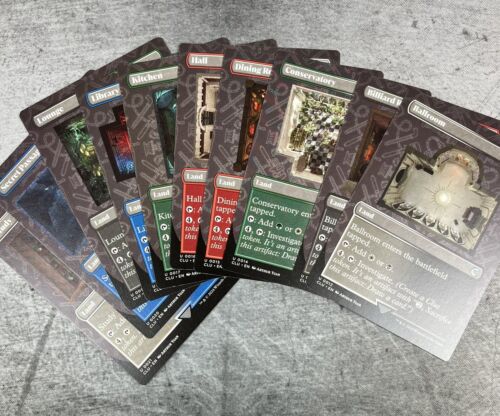 All 10 Rooms Complete Set - MTG Ravnica Clue Edition Borderless Lands - CUBE