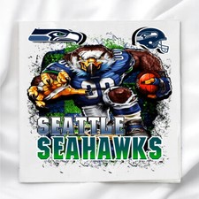Seattle Seahawks Fabric Panel for Quilting Crafting Sewing NFL Quilt Block