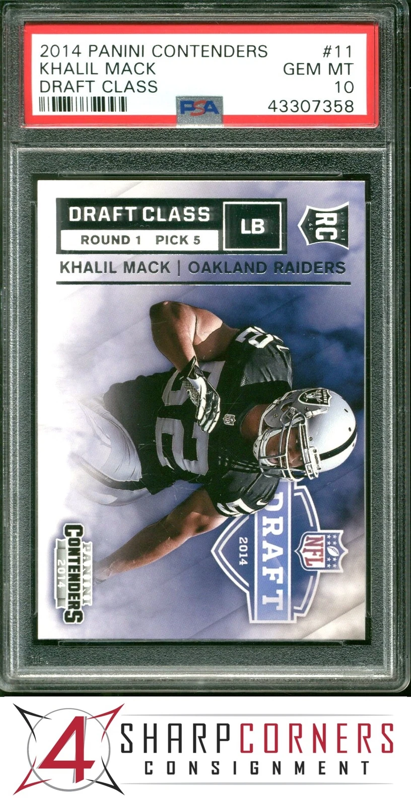 Khalil Mack Panini Contenders Draft Class #11 Base