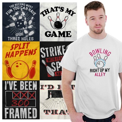 Funny Bowling Bowler Gift Thats My Game Nerd Womens or Mens Crewneck T Shirt Tee