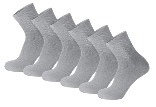 Mens Diabetic Neuropathy Quarter length Socks - Athletic Ankle Socks - Picture 14 of 28