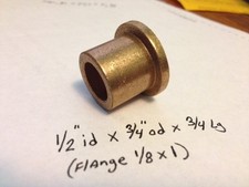 Oilite Flange Bushing Bronze New 1/2 id x 3/4 x3/4 Brass Bearing Shim Spacer F36