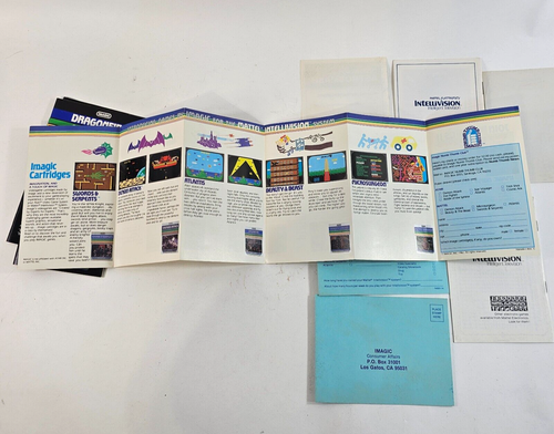Mattel Intellivision Imagic Manuals and Inserts - Dragonfire, Atlantis, and more - Picture 19 of 19