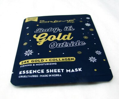 The Creme Shop  24K Gold BABY IT'S GOLD OUTSIDE Essence Sheet Mask 0.88 oz NEW 
